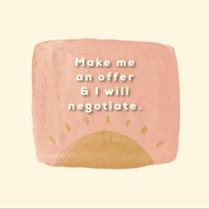 Make an offer on any item!
